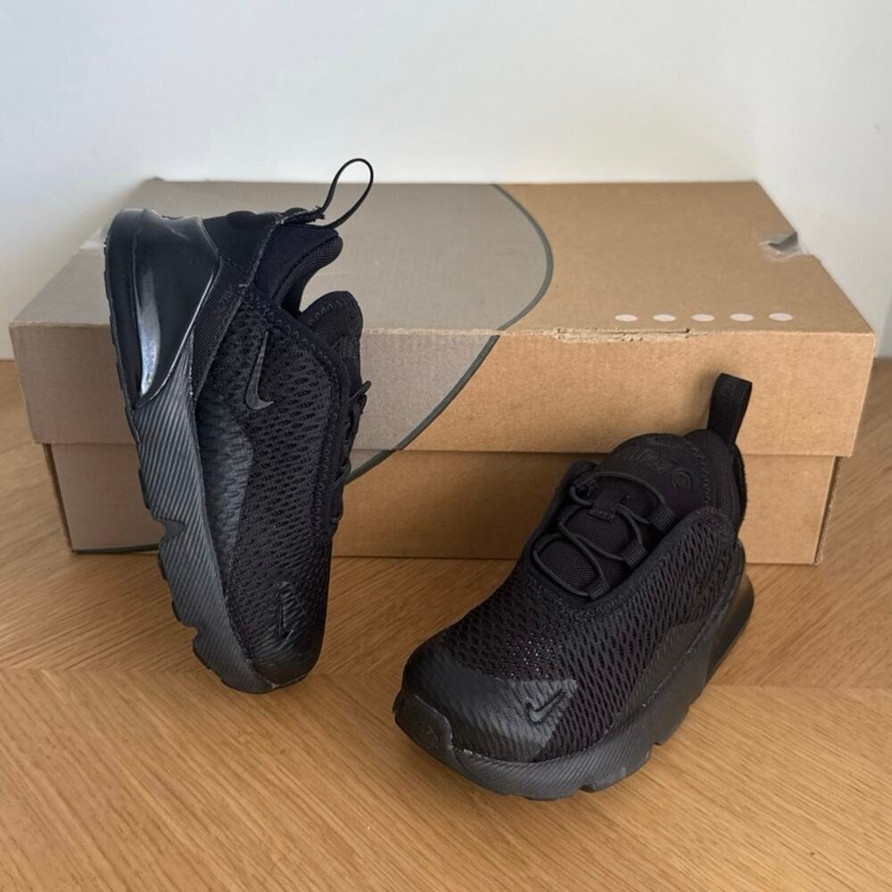 Nike Air Max 270 ‘Triple Black’ Toddler Sneakers- SZ 9 C